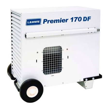 L.B. WHITE L.B. White® Portable Gas Heater Premier 170 DF, 170000 BTU, LPG/NG Premier 170 DF 2.0